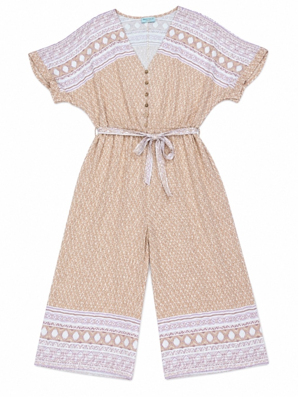 Dress Forum • Boho • Wide-Leg • Tie-Front • Palazzo Jumpsuit • Large